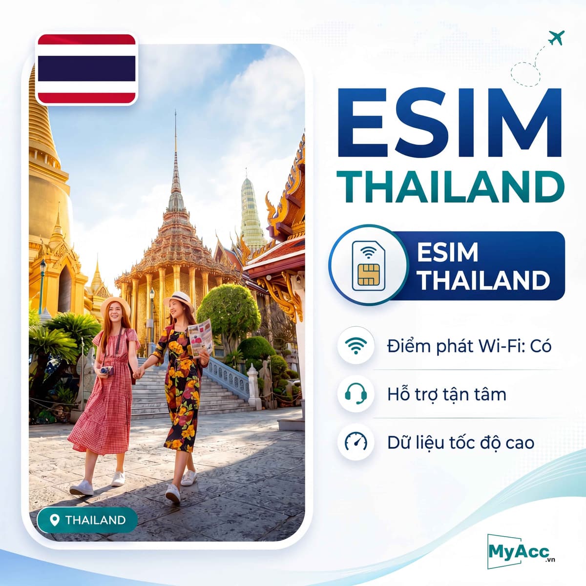 eSIM du lịch Thái Lan