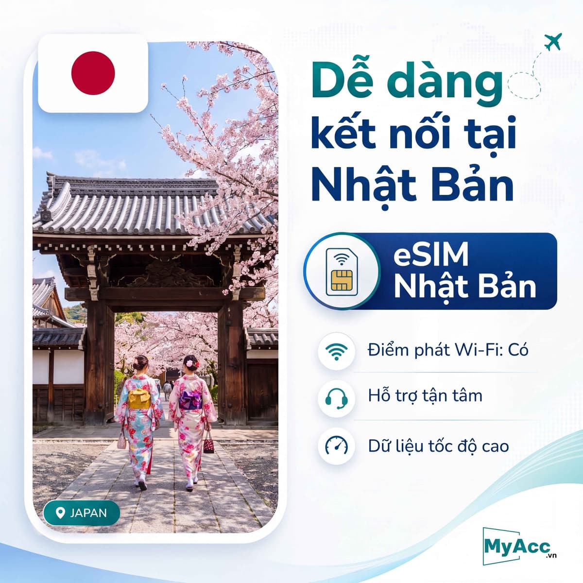 eSIM du lịch Nhật Bản