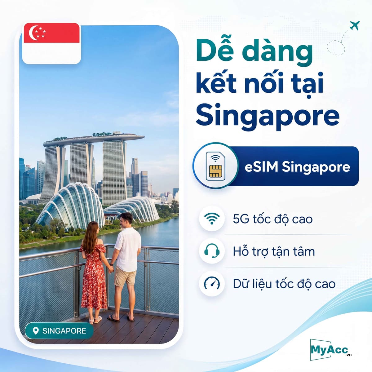 eSIM du lịch Singapore