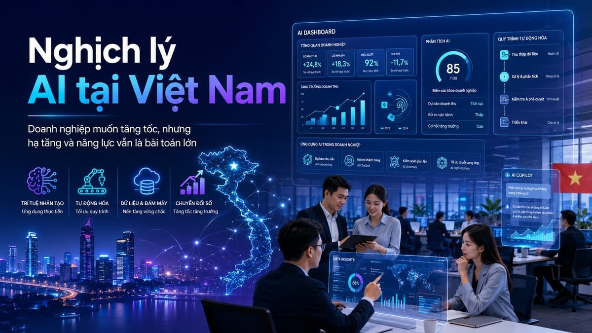Nghịch lý AI tại Việt Nam: Người lao động dùng AI rất nhanh, doanh nghiệp vẫn chật vật thay đổi