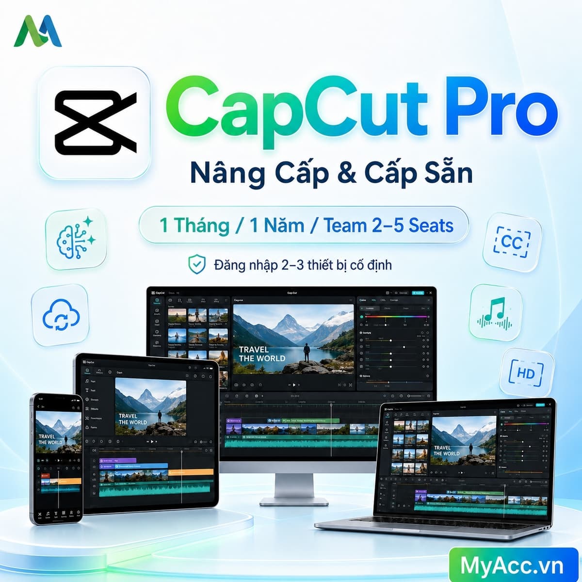 Tài khoản Capcut Pro