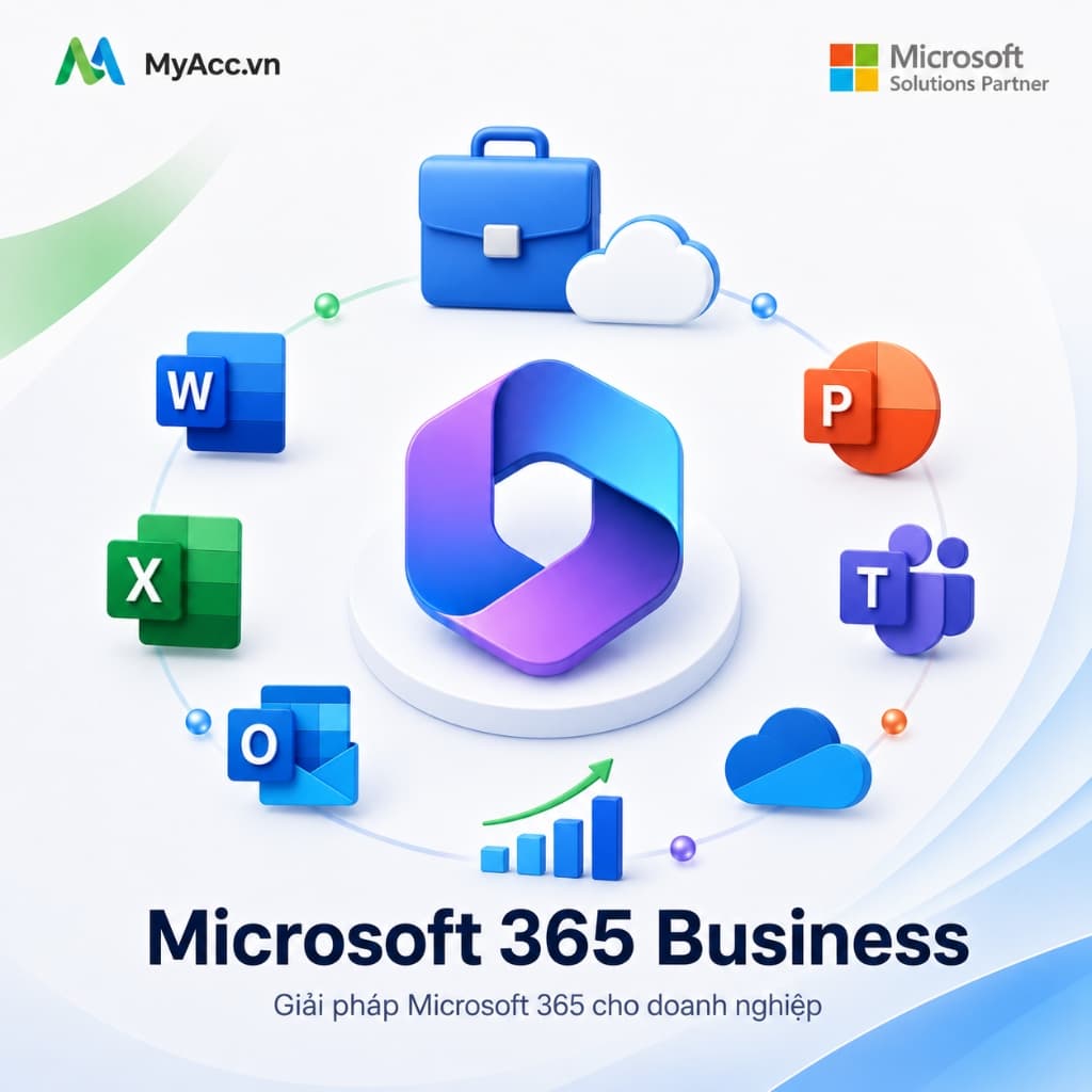 Microsoft 365 và Windows bản quyền cho doanh nghiệp